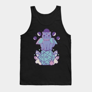 D&D Cat Demon on a D20 Tank Top